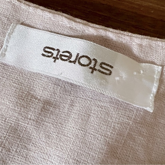 Storers ruffle layer tank top in dusty rose pink, size S - Picture 9 of 9